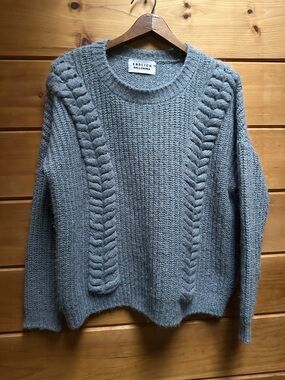 Endlich Ballerina Sweater Wool blend Blue Dolman sleeve M/L